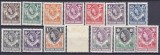 DB1 Rhodesia Rodezia North Nord 1953 Uzuale Fauna Girafe Elefanti 13 v. MNH + 1 v. ( 2/6 ) MH, Nestampilat