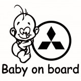 Baby on board Mitsubishi