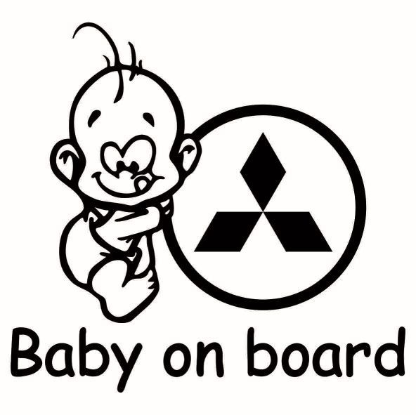 Baby on board Mitsubishi