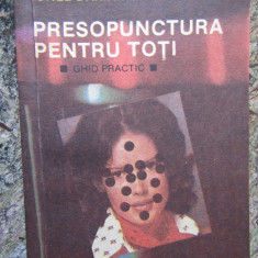 PRESOPUNCTURA PENTRU TOTI . GHID PRACTIC de IONEL DARIAN , 1992