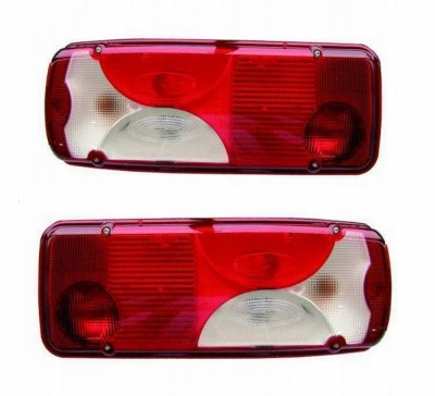 Set lampi stop auto cu priza cu 6 pini si becuri Lumini spate 12V -24V Daf, Scania, Volvo, Mercedes, Man foto