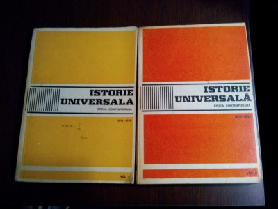 ISTORIA UNIVERSALA Epoca Contemporana - 2 Vol. - C. Buse, A. Vianu - foto