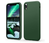 Husa de protectie din silicon lichid Flyzoo compatibila cu iPhone XR, verde - RESIGILAT