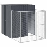 Cumpara ieftin Cusca caine cu tarc antracit 165x251x181 cm otel galvanizat