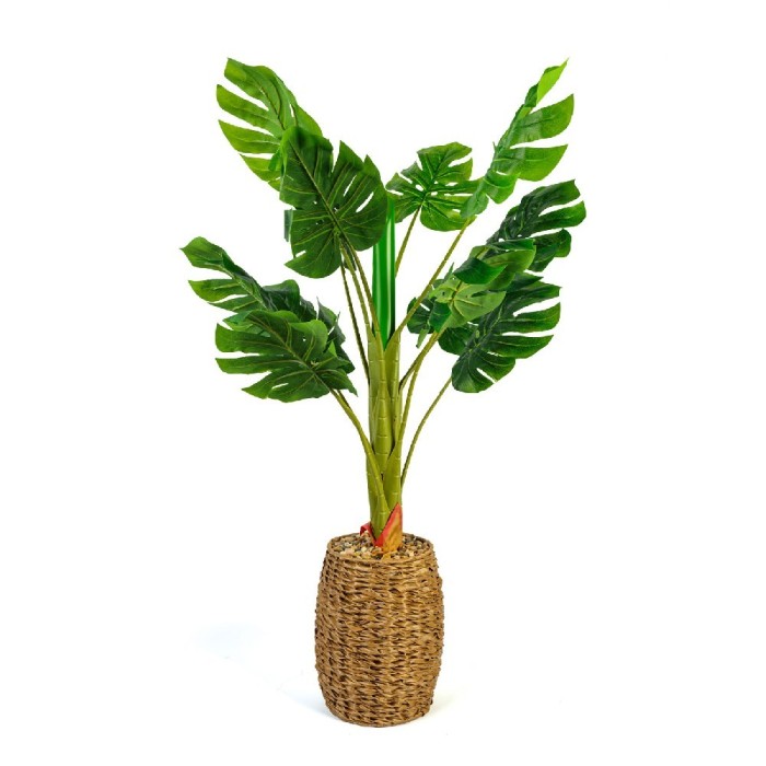 Planta decorativa artificiala filodendron &ndash; 100 cm, verde Best CarHome