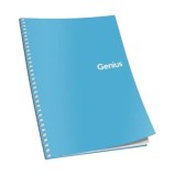 Caiet cu spira A5 80 file 70 g mate coperta culori reci