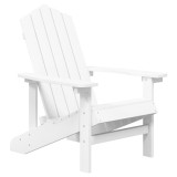 Cumpara ieftin Scaun de gradina Adirondack, alb, HDPE