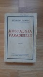 Nichifor Crainic - Nostalgia paradisului (1942) editie veche