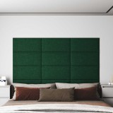 Cumpara ieftin Panouri de perete 12 buc. verde &icirc;nchis 60x30 cm textil 2,16 m&sup2;