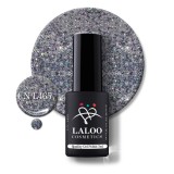 465 Steel Glitter w/ green sequin | Laloo gel polish 7ml
