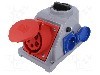 Conector alimentare AC, IEC 60309, IP44, 32A, 400V AC, 5 pini, PCE - 96062542W
