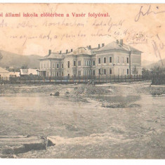 SV * Viseul de Sus * SCOALA PUBLICA de pe Malul Raului Viseu * Maramures * 1906