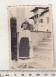 Bnk foto Fata in costum popular - anii `60, Alb-Negru, Romania de la 1950, Etnografie