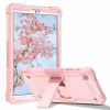Husa pentru Samsung Galaxy Tab A7 Lite 8.7 inch T220/T225 2021 + Folie - Techsuit Rugged TabShell - Rose Gold