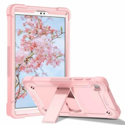 Husa pentru Samsung Galaxy Tab A7 Lite 8.7 inch T220/T225 2021 + Folie - Techsuit Rugged TabShell - Rose Gold foto