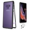 Husa Samsung Galaxy Note 9 Magnetica,spate din sticla securizata+folie privacy, Transparent