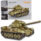 Set construcții tanc T-34, 604 piese &ndash; model istoric pentru copii 6+