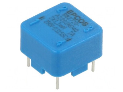 Inductor Common Mode THT 1.1mH 2A 65m&amp;Omega; 10x10mm foto