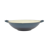 Cumpara ieftin Vas de fonta&nbsp;tip Wok, emailat, albastru, 35.5x11 cm, Perfect Home&nbsp;