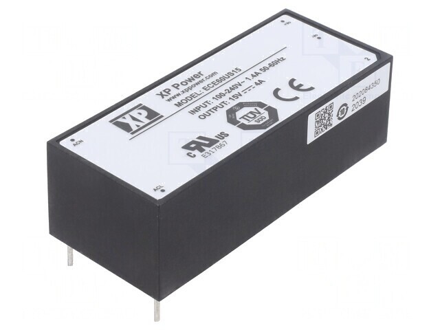 Convertor AC/DC 60W 15V 85-264VAC