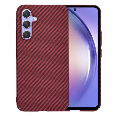 Husa pentru Samsung Galaxy A54 A546, Techsuit, Carbonite FiberShell, Rosie foto