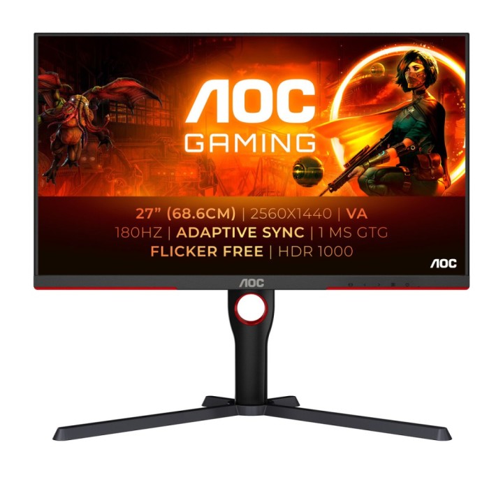 Monitor Gaming AOC Q27G3XMN/BK 2K 27&quot; 180 Hz