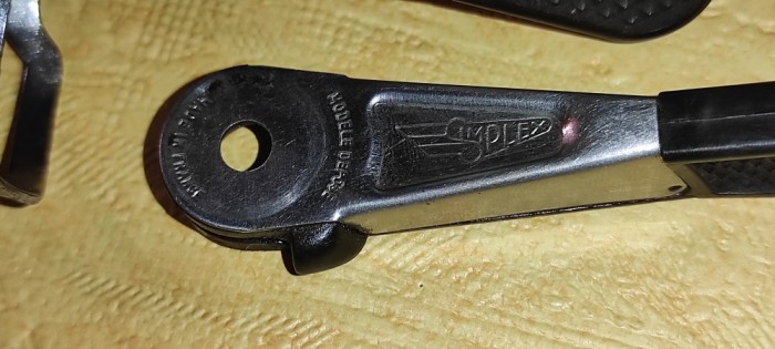 Manete pt. schimbatoare prindere colier pe cadru SIMPLEX - made in france - pt. cursiere vintage