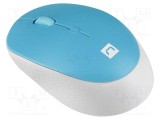 Mouse wireless NATEC alb-albastru optic 4 butoane 10m Bluetooth 5.1