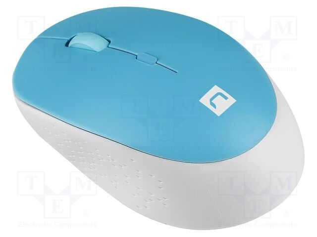 Mouse wireless NATEC alb-albastru optic 4 butoane 10m Bluetooth 5.1