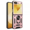 Husa pentru Samsung Galaxy Z Flip7 FE F741 / Z Flip6 F741, Techsuit, CamShield, Roz