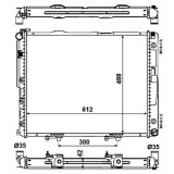Radiator racire Mercedes W124/Clasa E, 1984-1996 Mode 400e/E420 (4, 2 V8 210kw); E420 (4, 2 V8 205kw); E500 (5, 0 V8 235kw); 500e (5, 0 V8 240kw); Be