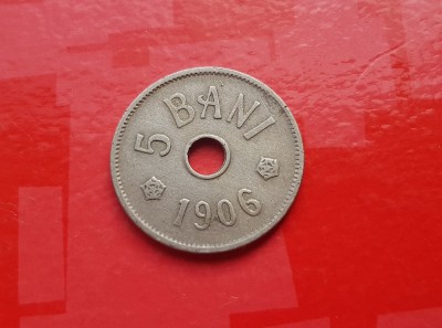 8614- Moneda regalista 5 bani 1906. foto