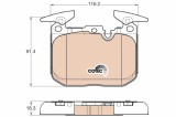 TRW GDB1943 COTEC set placute frana,frana disc