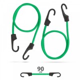 Set de cordeline de fixare profesionale - Verde - 90 cm x 8 mm - 2 buc. / pachet, Carguard
