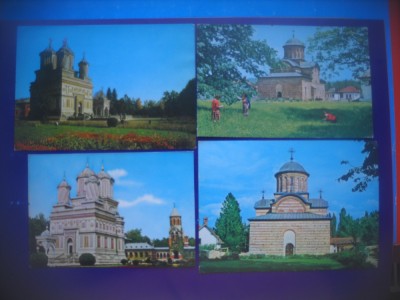 HOPCT LOT 4211 -4 CARTI POSTALE-CURTEA DE ARGES-NECIRCULATE foto