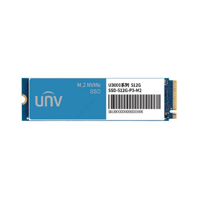 Unitate stocare SSD 512GB PCIe3 NVMe U3000 - UNV SSD-512G-P3-M2 SafetyGuard Surveillance foto