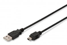 Cablu HighSpeed ASM USB A M miniUSB B M 3m foto