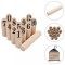 vidaXL Set pentru joc Kubb cu numere, lemn