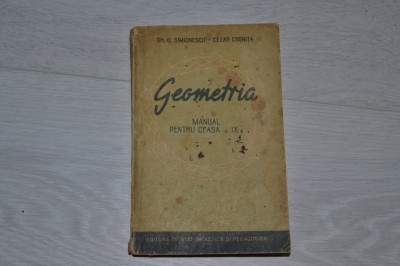 Geometria : manual pentru clasa a IX-a foto