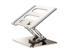 Suport laptop Adsinio rotativ 360&deg; aluminiu suporta la 10-17 inch Argintiu