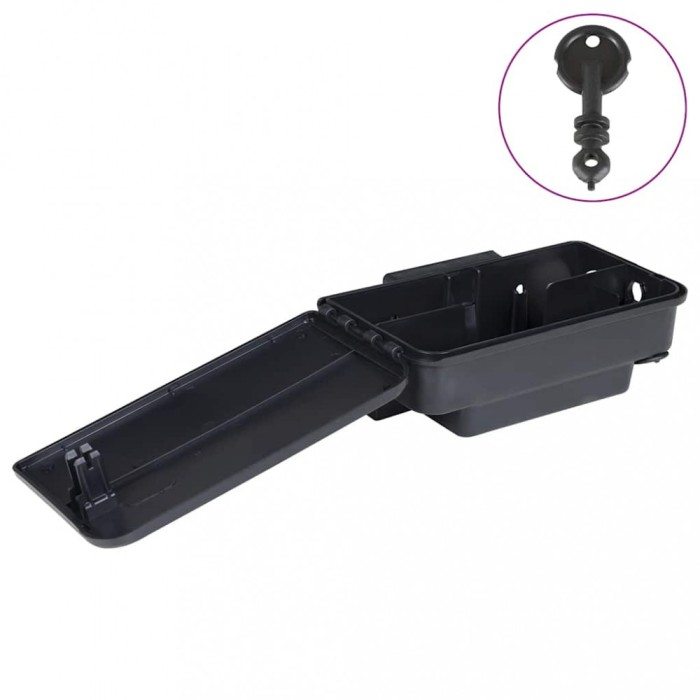Capcane pentru șoareci 6 buc Negru 22x12,5x7,5 cm