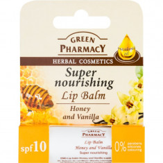 Green Pharmacy Lip Care balsam de buze hranitor SPF 10 fara siliconi, parabeni și coloranți 3.6 g