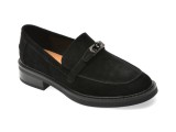 Mocasini EPICA negri, V1021, din piele intoarsa