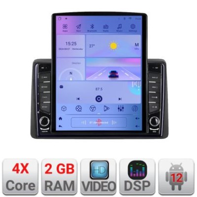 Navigatie Dacia Duster 2023- Android radio gps internet quad core 2+32 ecran vertical 9.7&amp;quot; KIT-duster2023+EDT-E708 CarStore Technology foto