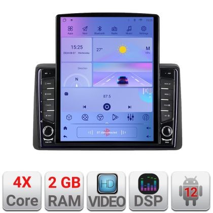 Navigatie Dacia Duster 2023- Android radio gps internet quad core 2+32 ecran vertical 9.7&quot; KIT-duster2023+EDT-E708 CarStore Technology