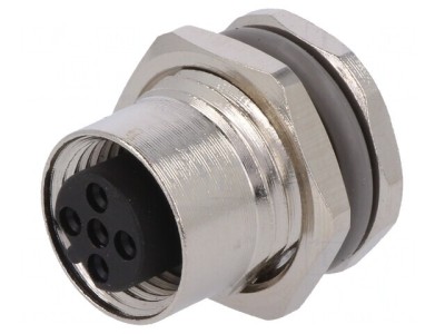 Soclu M12 5 pini mamă IP67 60V 4A foto