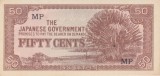 Bancnota Malaya 50 Centi (1942) - PM4b UNC ( ocupatia japoneza - vezi descriere )