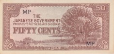 Bancnota Malaya 50 Centi (1942) - PM4b UNC ( ocupatia japoneza - vezi descriere )