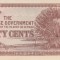 Bancnota Malaya 50 Centi (1942) - PM4b UNC ( ocupatia japoneza - vezi descriere )