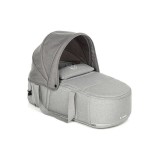 Landou portabil Jane Soft Smart Carrycot, Dim Grey, 0-9 kg, pliabil, materiale reciclate, UPF50